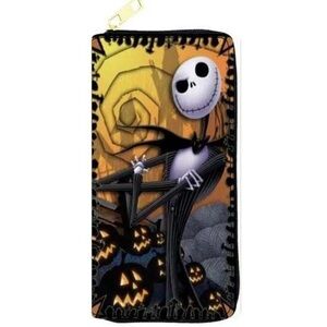 Elegant Black Wallet with Zipper